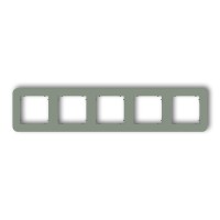 Рамка п'ятірна універсальна закруглена шавлія 61MRTZ-5 MINI