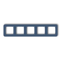 Рамка п'ятірна універсальна закруглена navy blue 64MRTZ-5 MINI
